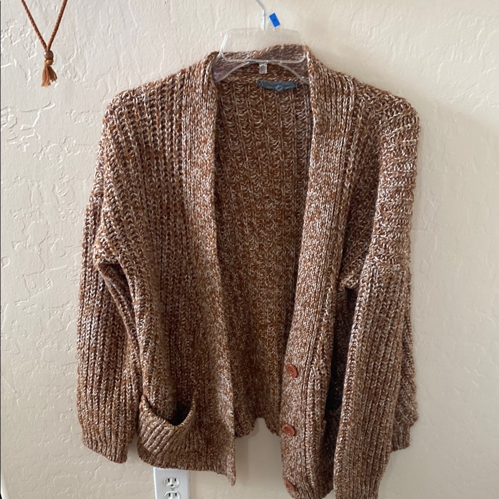 Cozy Brown Knit Sweater